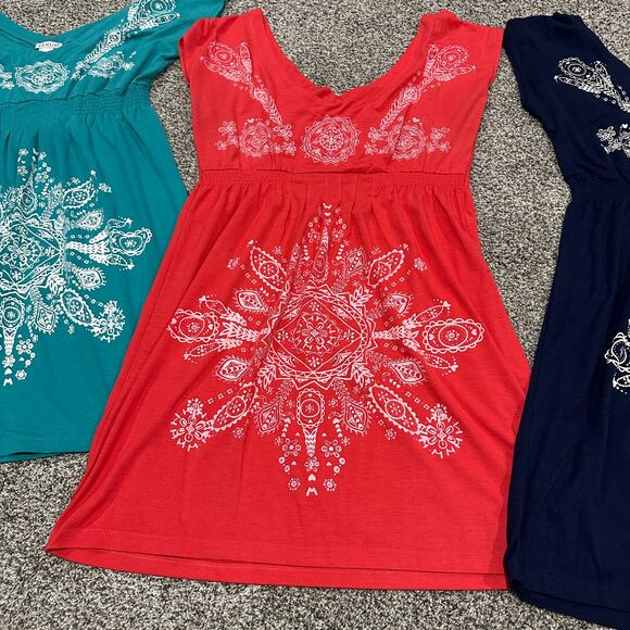 Lot of 3 VENUS Women's Paisley Design Summer Dresses - Size Large - Picture 2 of 12